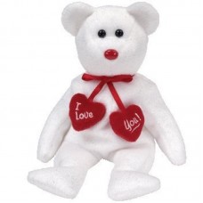 Ty Beanie Babies Truly - Valentine's Bear   